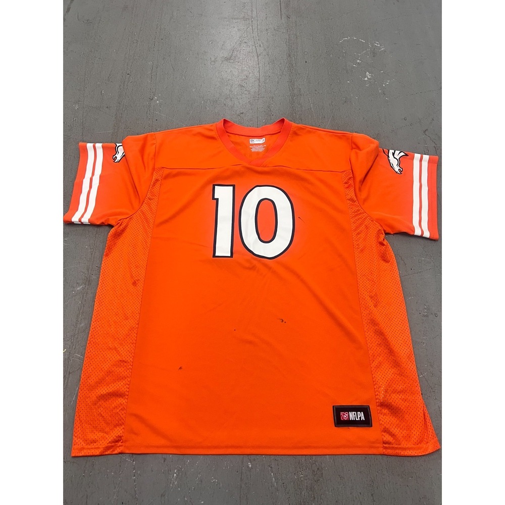 NFL Team Apparel Denver Broncos Jersey Mens 3XL Orange #10 Jerry Jeudy Football